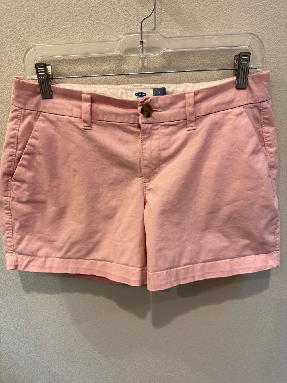 Old Navy Light Pink Cotton Chino Shorts